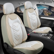 Fiat Uno Lüx Oto Koltuk Kılıfı Ön Arka Takım Deri Kadife Detaylı Prosev Bej