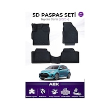Toyota Yaris 2020+ Araca Özel Havuzlu "karbon" Paspas Takımı