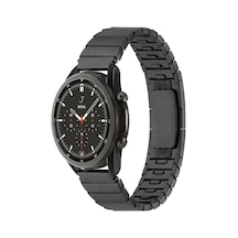 Galaxy Watch 46mm Uyumlu Krd-82 22mm Metal Zore Kordon-siyah