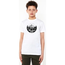Tshirthane Let The Adventure Begin Beyaz Çocuk Bisikletyaka Tshirt 001