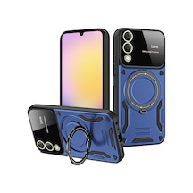 Samsung Galaxy Uyumlu,   S25 Edge Kılıf Joy Lens Standlı Kapak - Lacivert