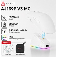 Aj139p V3 Mc Kablosuz Oyuncu Mouse-800 Mah Batarya Rgb Şarj İstasyonu Çanta Ve Tape Diğer Aj139p V3 Mc Kablosuz Oyuncu Mouse-800 Mah Batarya Rgb Şarj İstasyonu Çanta Ve Tape Diğer