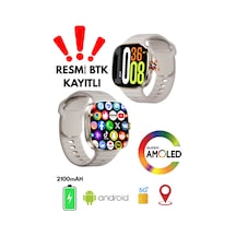 5g Android Akıllı Saat Sım Kartlı Wifi Nfc Gps Amoled Ekran Spor Ve Sağlık Tracker