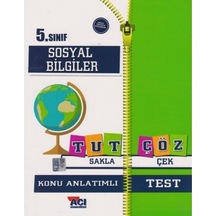 Açı 5.Sınıf Sosyal Bilgiler Tut Sakla Çöz Çek Konu Test
