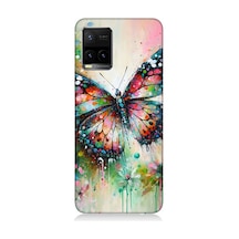 Vivo Y53s Uyumlu Parıltılı Kanatlı Gökkuşağı Kelebeği Desenli Silikon Kılıf Çok Renkli Vivo Y53s Uyumlu Parıltılı Kanatlı Gökkuşağı Kelebeği Desenli Silikon Kılıf Çok Renkli