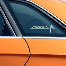 Fiat Egea Için Kalp Atışı Ritim Oto Sticker (2 Adet)