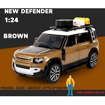 1:24 Diecast Alaşım Model Araba Yeni Defender Minyatür Off-road Metal Araç Koruma Çocukları Koleksiyon Hediyesi Erkekler Noel Hottoy