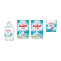 Aquabor Doğal Mineralli Sıvı Beyaz + 4kg Beyaz + 4kg Beyaz + Tablet Set