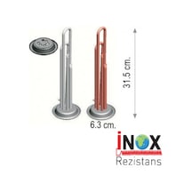 Termosifon Rezistansı Yuvarlak Flanşlı 1300 Watt Krom Ve Bakır