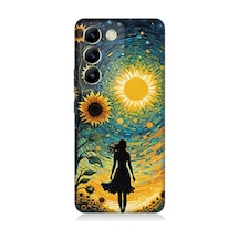 Vivo V30 Lite Uyumlu Güneş Ve Ayçiçeği Desenli Silikon Kılıf Vivo V30 Lite Uyumlu Güneş Ve Ayçiçeği Desenli Silikon Kılıf