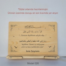 Münzevi Masaüstü Ahşap Rahle/tablet/kitap Tutucu-model026