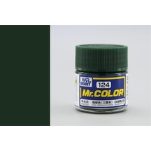 10 Ml. Dark Green Mitsubishi Mr.color Serisi Maket Boyası, Mr.hobby C124 Standart