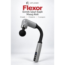 Kj/fx-001 Flexor Uzun Saplı Şarjlı Masaj Aleti, 4 Başlıklı, 6 Kademeli, Type-c Diğer