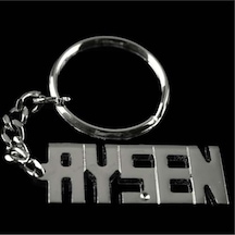 Flzdgnkr Ayşen İsimli Anahtarlık-gümüş Rengi Çok Renkli