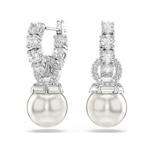 5691716 Swarovski Küpe Matrıx:pe Pearl Whıte/rhs Metalik