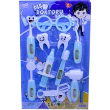 Diş Doktor Sağlık Seti Dişci Eğitici Öğretici Oyuncaklar Mavi