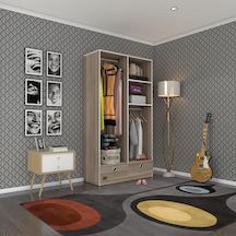 Kenzlife giysi dolabı 2 bölmeli 2 çekmeceli bedri 182*100*42 crd