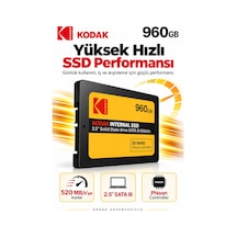 X150 960gb 2.5 İnç Sata Iıı Ssd 520 Mb/s Okuma 500 Mb/s Yazma Hızlı Ssd
