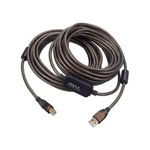 Electroon Şeffaf Chipset 10metre Usb 2.0 Yazıcı Kablosu