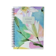 Deffter Lilies A5 Spiralli Defter Çok Renkli