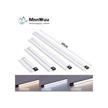 Novahub Siyah 3 Renk Hareket Sensörü Altı Led Gece Aydınlatması Mutfak Duvar 10cm Çok Renkli Çok Renkli