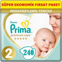 Prima Premium Care Bebek Bezi 2 Numara Mini 240 Adet Süper Ekonomik Fırsat