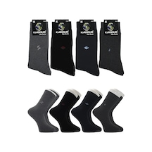 Kardeşler Çorap Erkek Havlu Pamuklu Desenli Kışlık Kalın Soket Çorap Çok Renkli Termal 4'lü Paket Çok Renkli 1 - 300352106 Çok Renkli 1