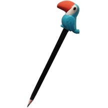 Papagan Başlıklı Kurşun Kalem 1 Adet Cem Dolphin Papagan Figürlü Kurşun Kalem Siyah Renk Hediye Kurşun Kalem 001