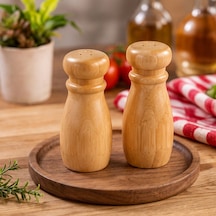 Bambu Tuzluk - İkili Kahverengi