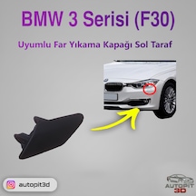 Bmw 3 Serisi F30 2012-2014 Uyumlu Sol Far Yıkama Kapağı