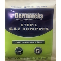 Gaz Kompres Pamuklu Dokuma Dermateks 100'Lü
