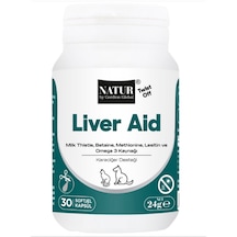 Natur Liver Aid Kedi & Köpek Karaciğer Desteği Detoks Ve Sarılık Vitamini