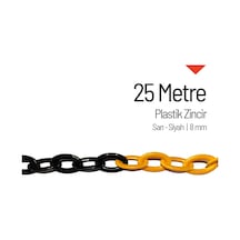Plastik Zincir 8mm Sarı-siyah 25 M-3396