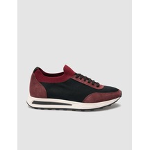 Triko Bordo Bağcıklı Erkek Spor Ayakkabı Bordo