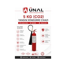 5 Kg Co2 Karbondioksit Yangın Söndürme Cihazı Tse Belgeli Ruhsata Uygun Elektrik