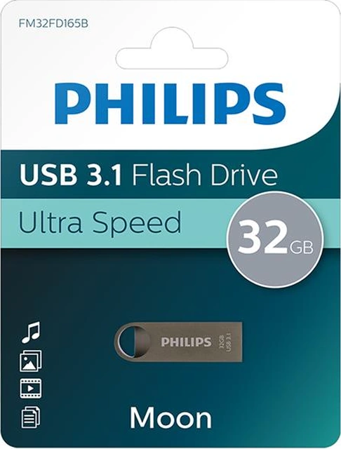 Philips Moon Serisi 32gb Usb 3.1 Ultra Hızlı Metal Flash Bellek Fm32fd165b/00