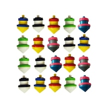Plastik Basmalı Kendinden Dönen Topaç (12'li Paket)