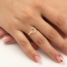 Çgk Çiğdem Gürel Kuyumculuk 14 Ayar Ayyıldız Altın Yüzük Gold