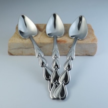 Çay Kaşığı Kalpli 18/10 1.5 Ml Kalın Paslanmaz Çelik 6'lı 1 Paket 6 Adet