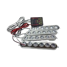 Çakar Lamba 6x4 Led Sarı Beyaz 12-24v / Lapa536-1