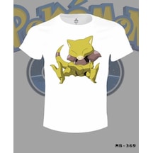 Pokemon - Abra Beyaz Erkek Tshirt