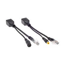 4252 Ip Kamera Rj45 Kablosu Poe Set Ethernet Cat5 Adaptör Güç Pow