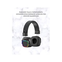 Renkli Işık Efektli Bluetooth 5.3 Müzik Kulaklığı