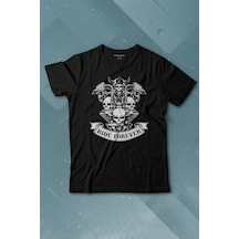 Kendim Seçtim Motorcycle Skull Ride Forever Motosiklet Baskılı Tişört Çocuk T-shirt 001