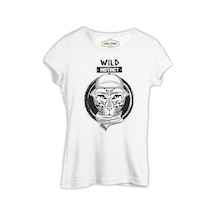 Wild Instinct - Kaplan Beyaz Kadın Tshirt 001