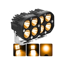 Baja Style 7.7 Cm Turuncu Xhp50 Led Spot Projektör Çalışma Lambası Off Road Spot Sel Kombo Delici Yayıcı Işık Çubuğu Pod Araç Motorsiklet Işıkları Yar