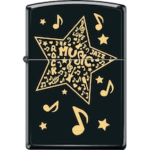 Zippo Music Star Dizayn Çakmak Siyah