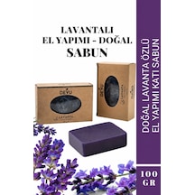 El Yapımı Doğal Sabun Lavanta Özlü Doğal Lavantalı Sabun