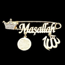 Sahiaksesuar Maşallah Yazılı Bebek Yaka Iğnesi 22