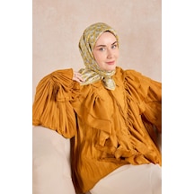 Silk Home Twill İpek Eşarp Zincir Açık Gri Çok Renkli